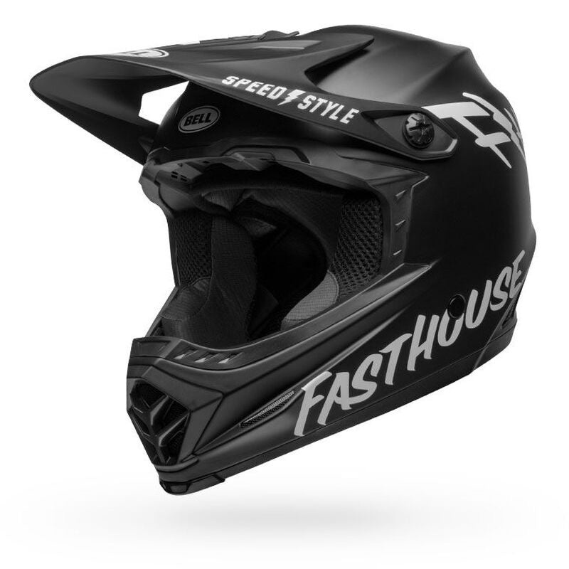 Bell Full-9 Fusion MIPS BMX Race Helmet-Fasthouse Matte Black/White Large
