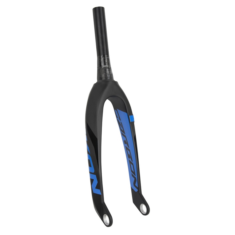 IKON Pro Tapered Carbon BMX Race Fork-20″-1 1/8-1.5″-20mm Black/Blue