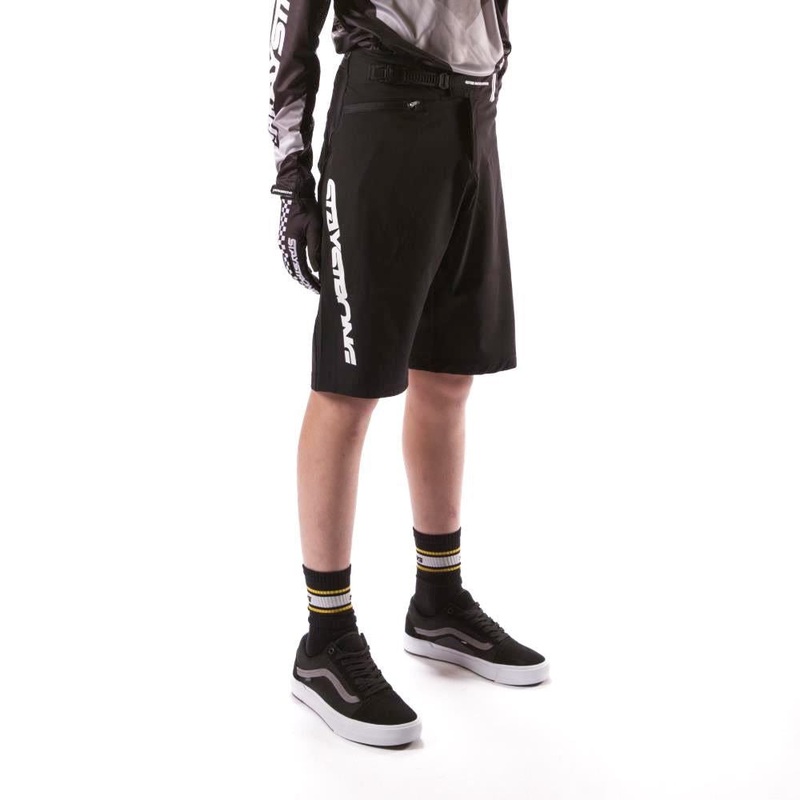 Stay Strong V2 Race Shorts – Black/White 32″