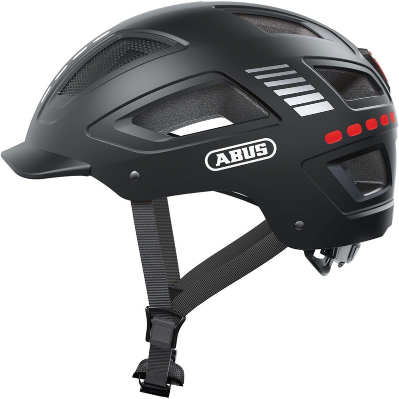 Abus Hyban 2.0 LED Helmet – Signal Black, Medium