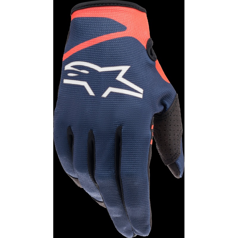 ALPINESTARS Radar Gloves Dark Blue/Fluorescent Red 2X-Large