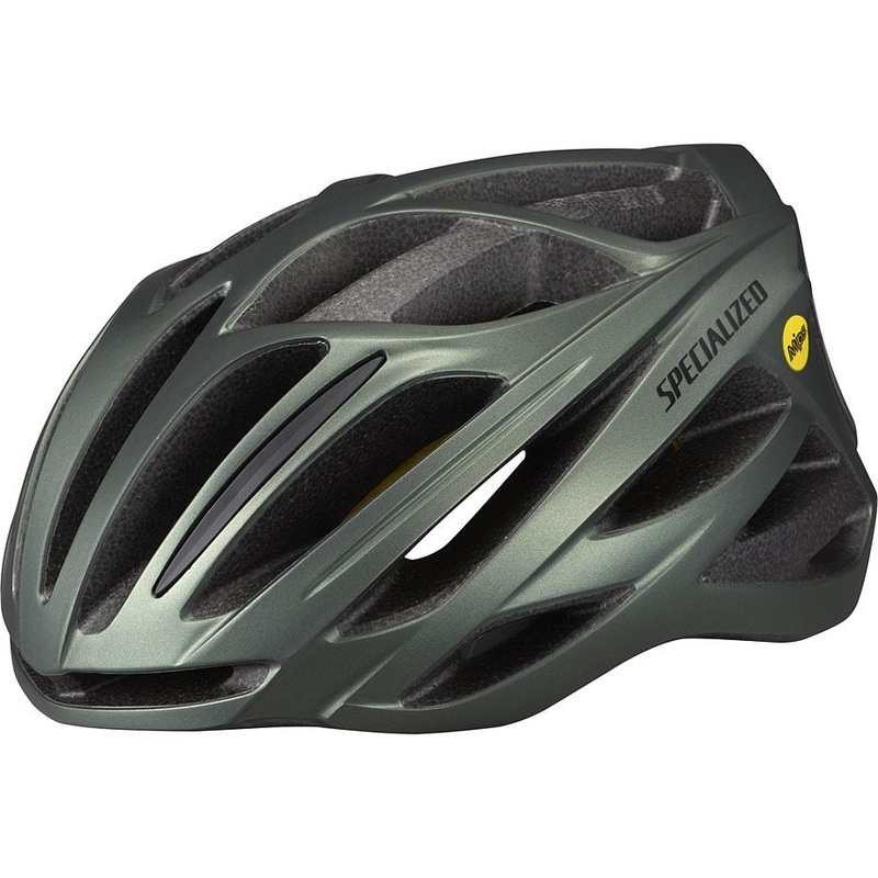 Specialized echelon ii mips helmet oak green metallic/black reflective l