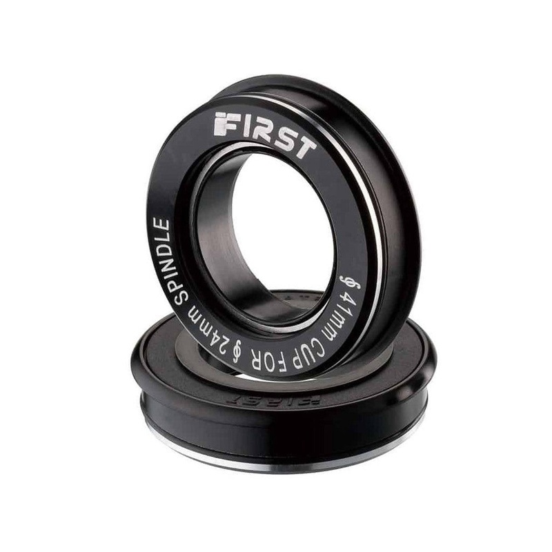 First BB86 Press Fit Alloy Cup Bottom Bracket Black BB86 24mm