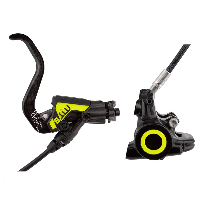 Magura MT8 SL Disc Brake Lever – Front Rear Hydraulic Flat Mount Gray/YLW