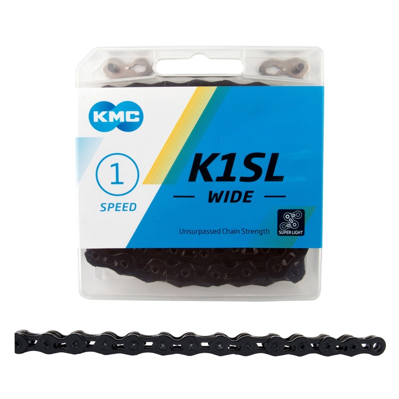 KMC K1SL Wide Chain-1/8″-Black