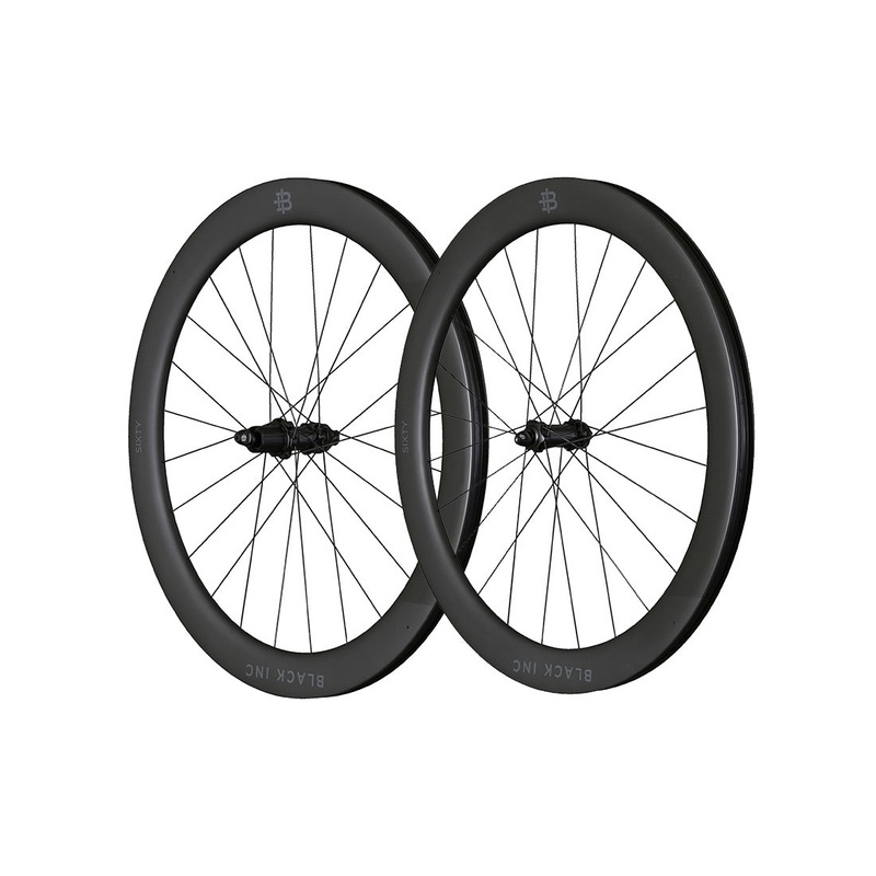 Black Inc Sixty Clincher Disc Wheelset Black HG11 (Shimano / SRAM 11s)