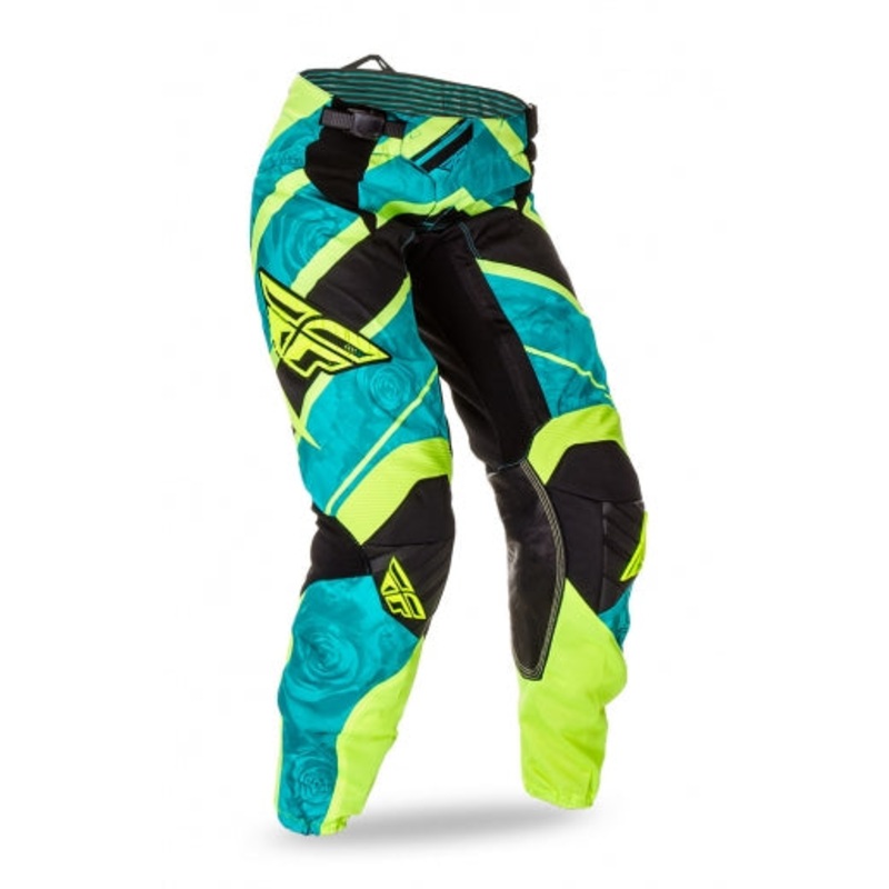 Fly Racing 2016 Kinetic Ladies Pants-Teal/Hi-Vis 0/2: ( $109.95 )