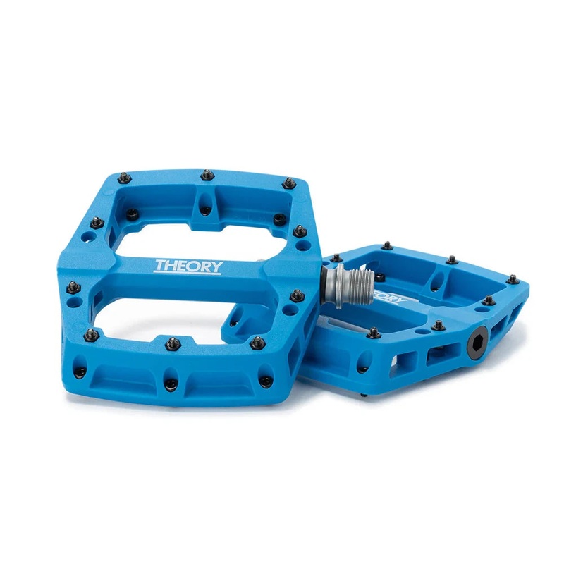 Theory Median Nylon Platform Pedals – Sealed – Removable Pins – 9/16″ – Blue