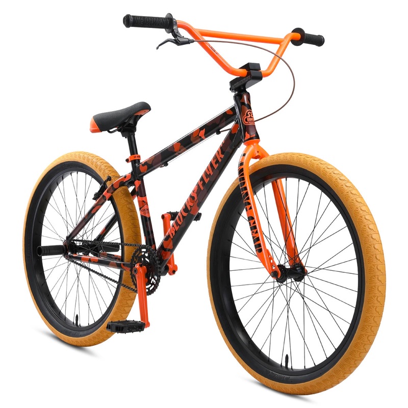 SE Blocks Flyer 26″ Bike Orange Camo
