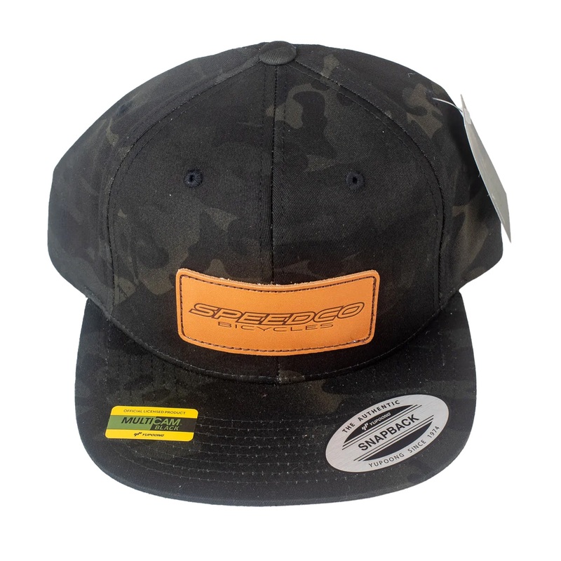 SpeedCo Snapback Hat-Black Camo OSFA