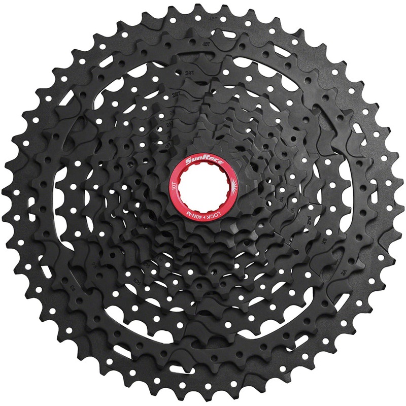 SunRace CSMX9X Cassette – 11-Speed, 10-46t, Black Chrome, For XD Driver Body