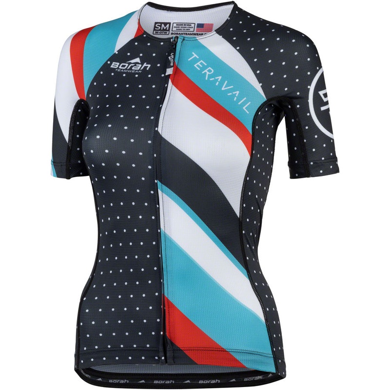 Teravail Waypoint Women’s Jersey – Black, White, Blue, Red, Medium