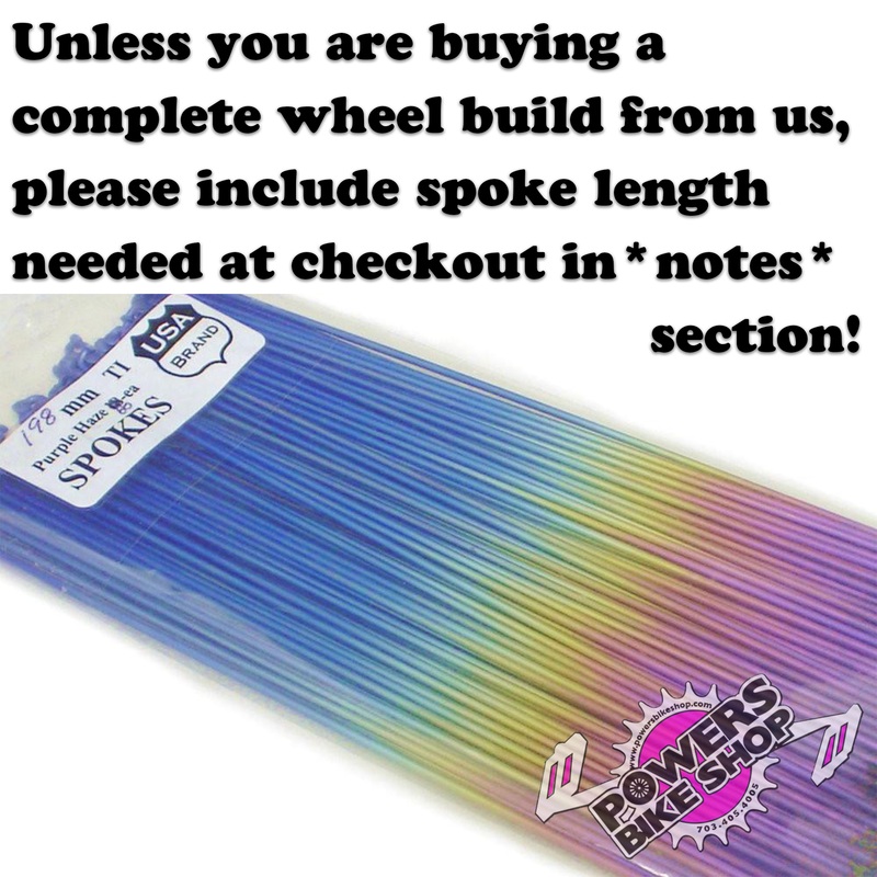 Titanium Spokes pack of 56 Rainbow
