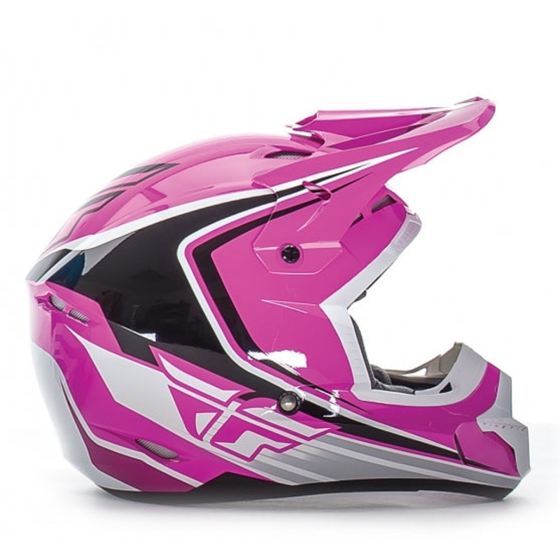 Fly Racing 2016 Kinetic Fullspeed Helmet-Pink/Black/White Youth Small