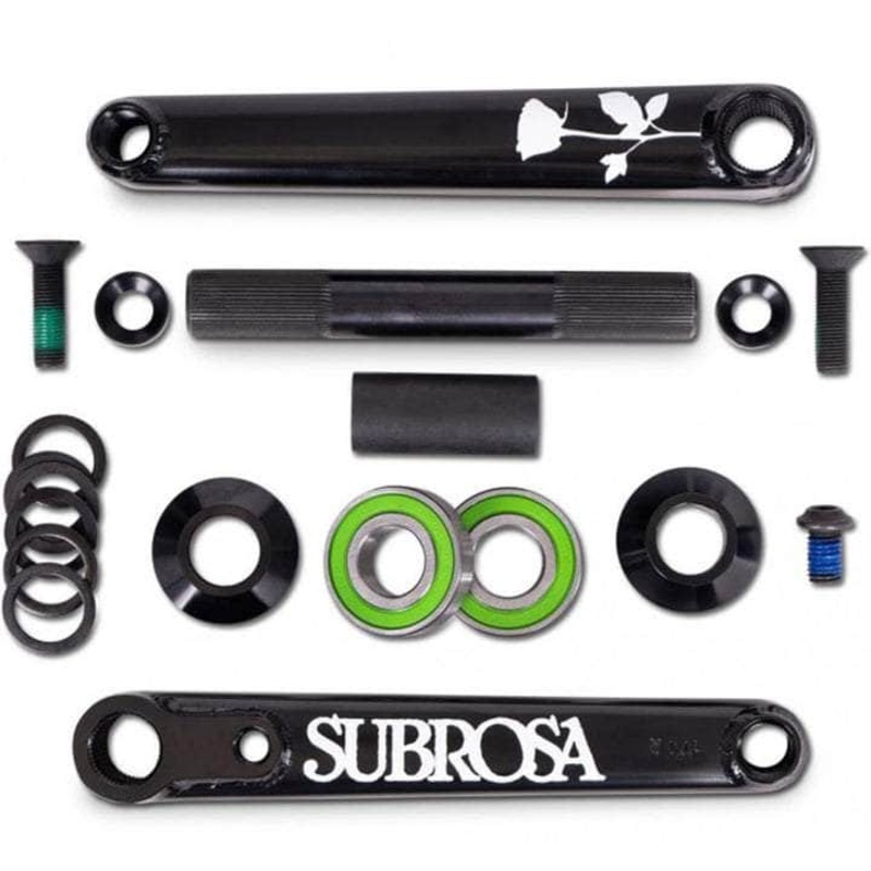 Subrosa Rose Cranks with Mid BB Black 160mm