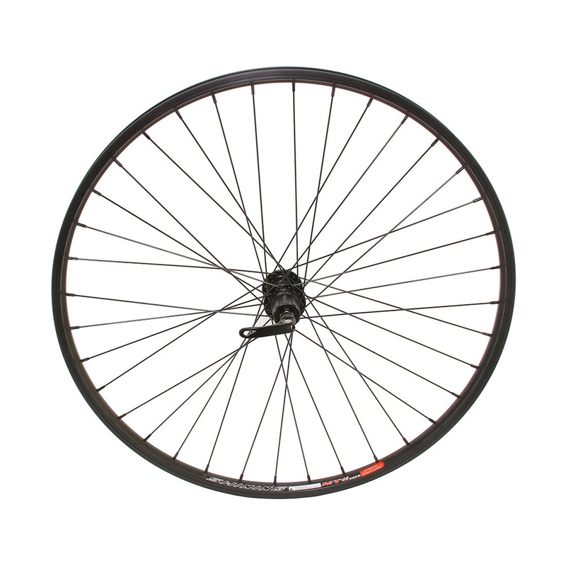 27.5 ALLOY REAR WHEEL CASSETTE 36 SPOKE 14GBLACK 3/8 Q.R/AXLE DOUBLE WALL BLACK Live4Bikes 27.5 cassette blk