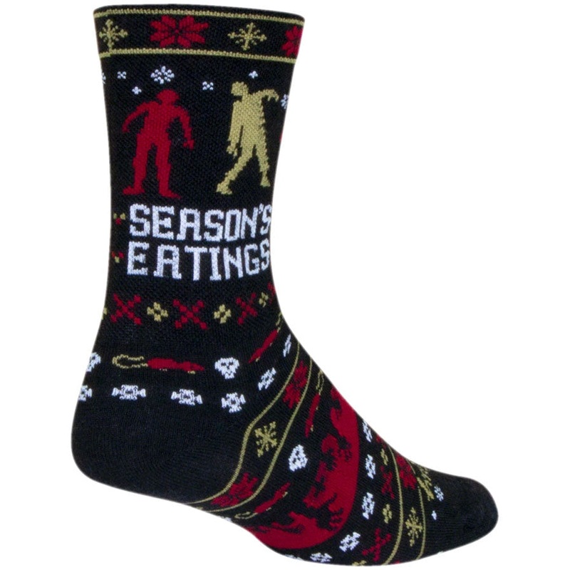 Dead Ugly Wool Bike Socks – Black Black Small / Medium