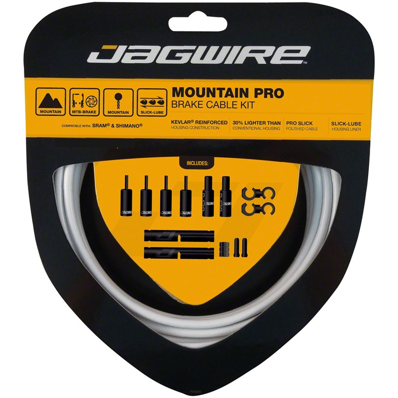 Jagwire Pro Brake Cable Kit Mountain SRAM/Shimano, White