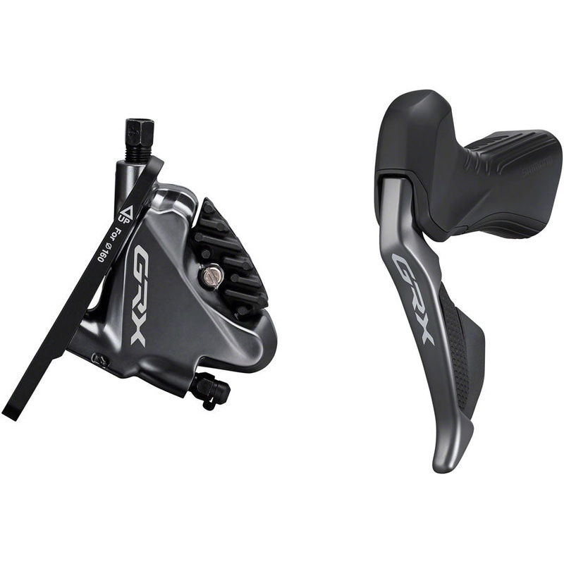 Shimano GRX ST-RX815 2 x 11-Speed Di2 Left Drop-Bar Shifter/Hydraulic Brake Lever BR-RX810 Flat Mount Caliper Pre-Bled 1000mm Hose