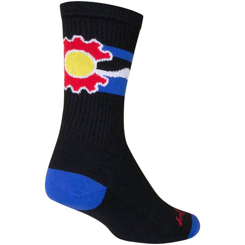 SockGuy Crew Cogorado Socks – 6 inch, Black, Large/X-Large