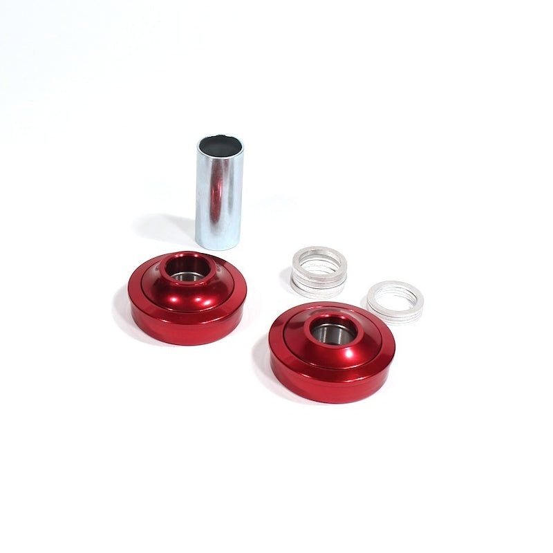Profile 19mm Hop-Up American Bottom Bracket Set – Red Anodized – USA Made