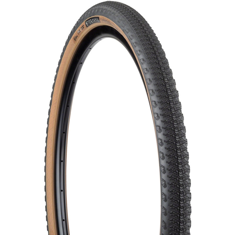 Teravail Cannonball Tire – 700 x 47, Tubeless, Folding, Tan, Light and Supple