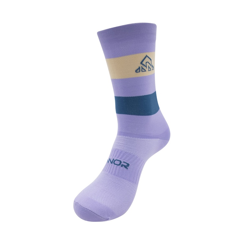 Unisex Lilac / Petroleum Cycling Socks One size Lilac / Petroleum