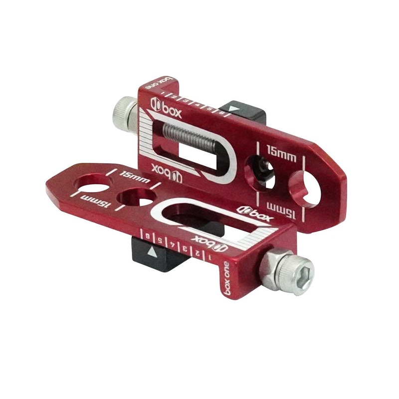Box One 3/8″ BMX Chain Tensioners – Pair – Red
