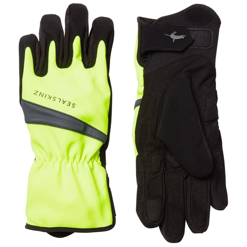 SealSkinz Bodham Waterproof Gloves – Yellow/Black Full Finger X-Large
