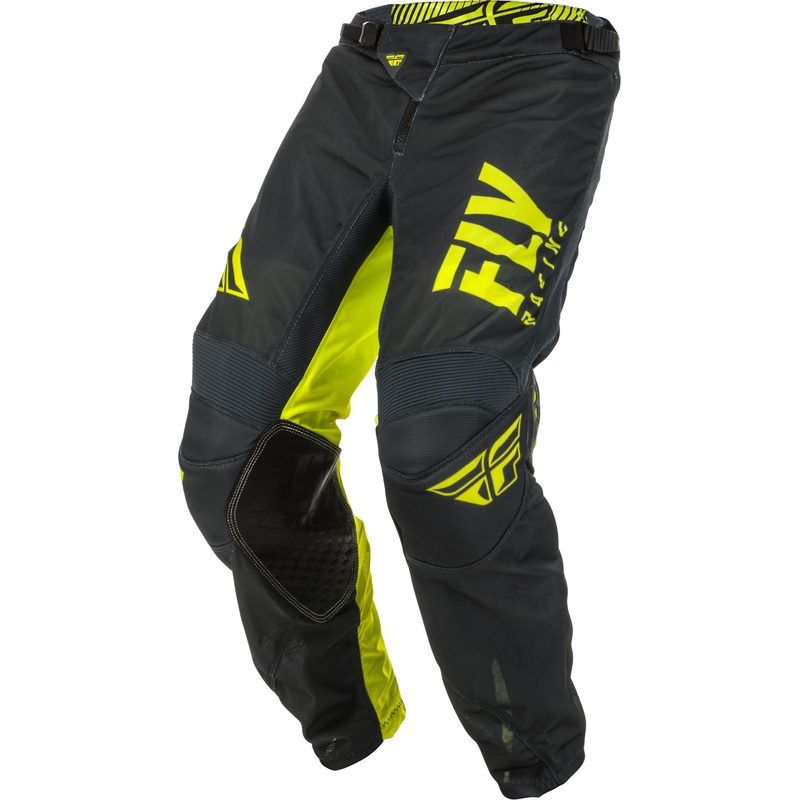 FLY RACING Kinetic Mesh Shield Pants Grey/Hi-Vis Sz 30