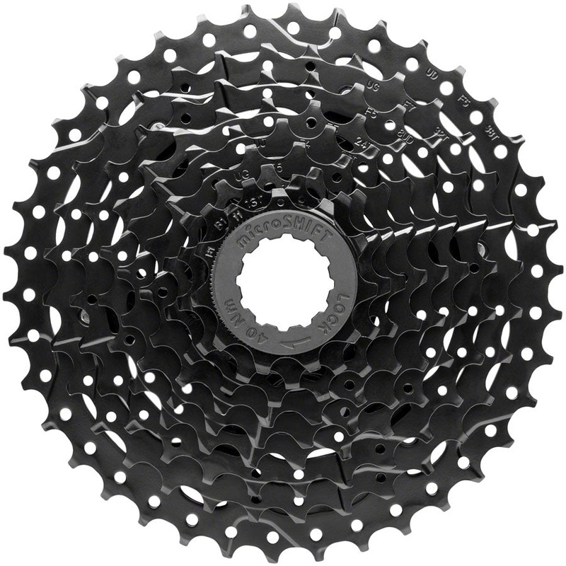microSHIFT ADVENT Super Short Cassette – 9 Speed, 11-38t, Black, ED Coated