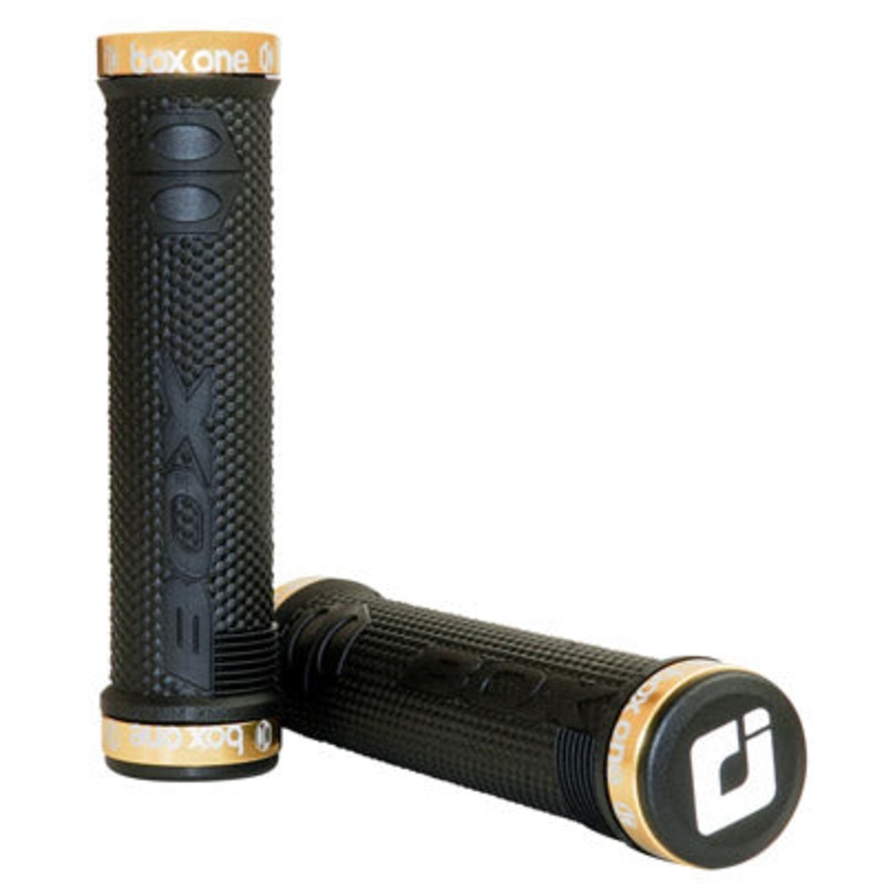 Box One Lock On Grip Bk/Gold  One Grip Box Gripstape NA Black