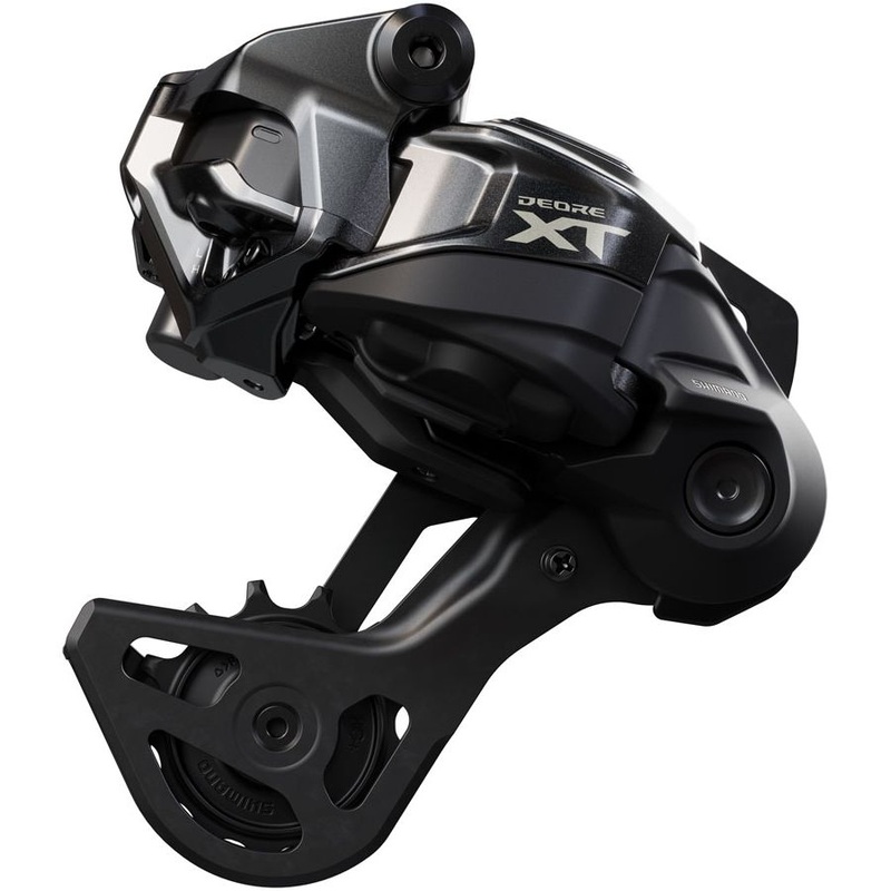 Deore XT RD-M8250-GS Di2 Wireless Rear Derailleur – 12-Speed, Medium Cage, Shadow ES, Black/Gray