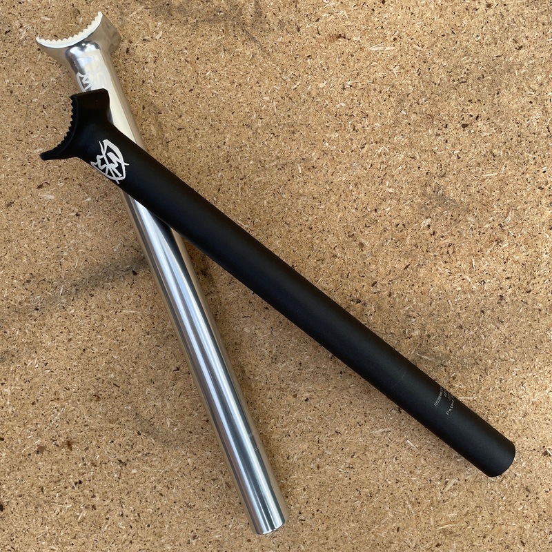 S&M Bikes 27.2mm Long Johnson Pivotal Seatpost Black 330mm