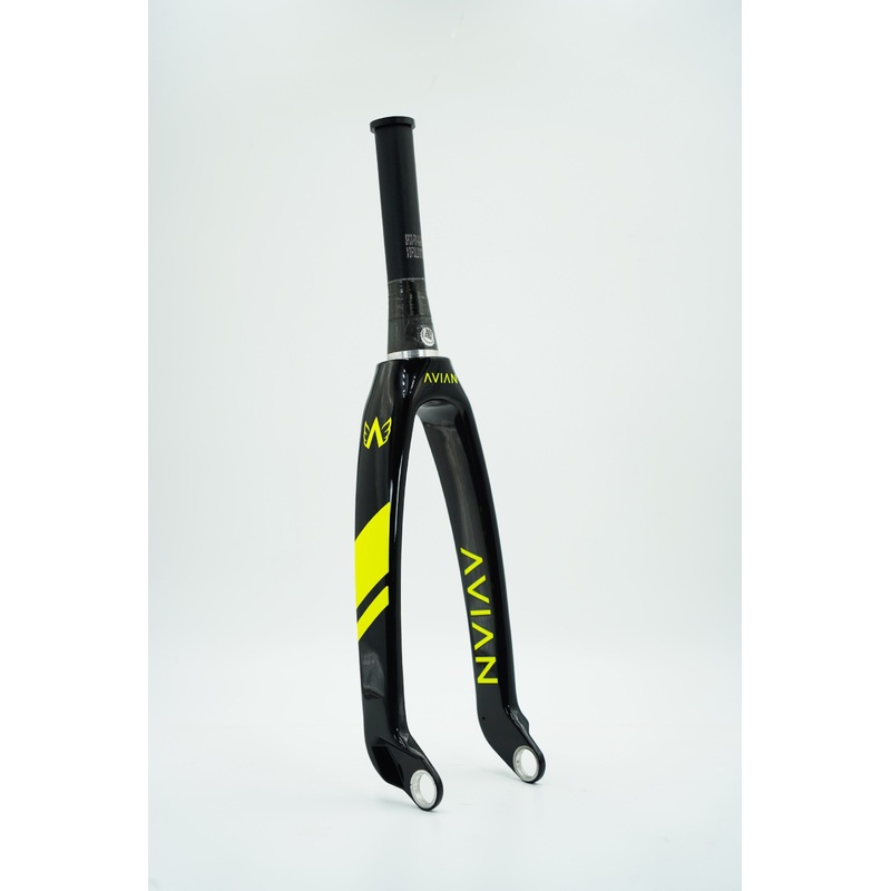 Avian Versus Tapered Carbon BMX Fork-20″x1 1/8-1.5″-Neon Yellow Evo 20mm
