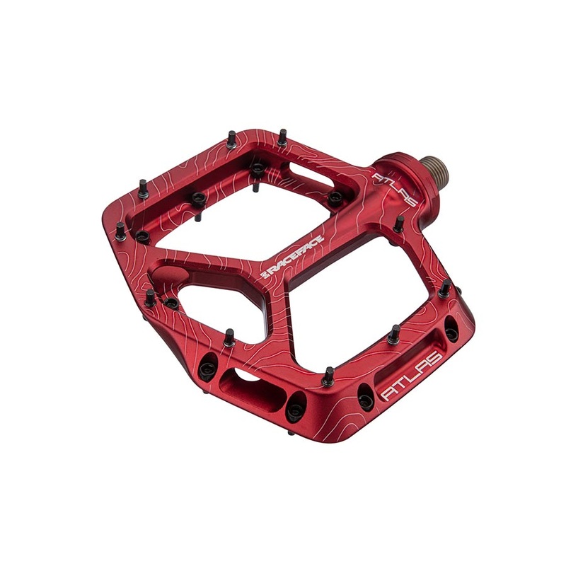 RaceFace Atlas Pedals – Platform Aluminum 9/16″ Red