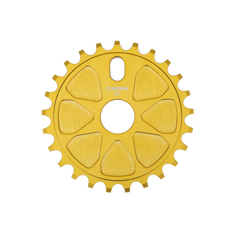 Cinema Rock 25t BMX Sprocket / Chainwheel – Gold