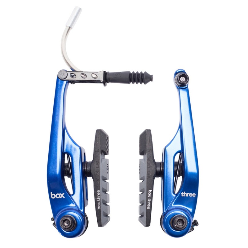 Box Three Pro BMX V-Brake Caliper – Long Reach (108mm) – Blue