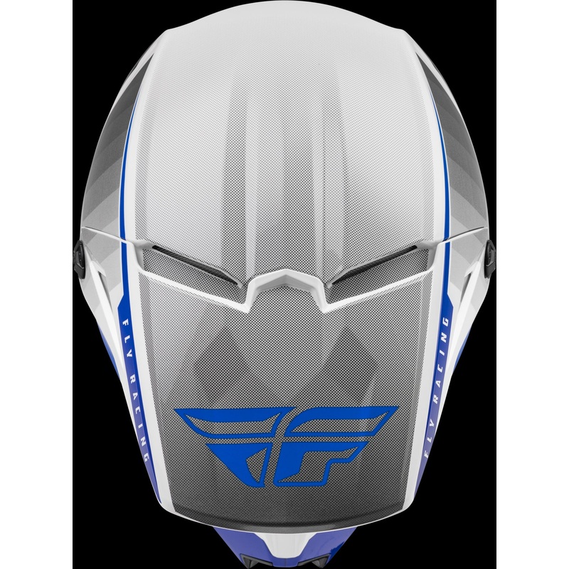 FLY RACING Kinetic Drift Helmet Blue/Charcoal/White 2x