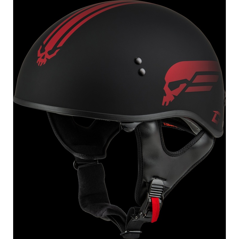 GMAX Hh-65 Retribution Helmet Matte Black/Red 3x