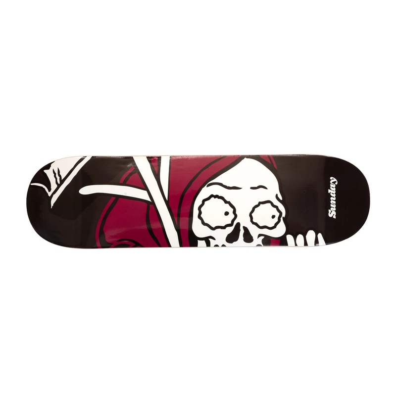 Sunday Creeper Sweeper Skateboard deck Black