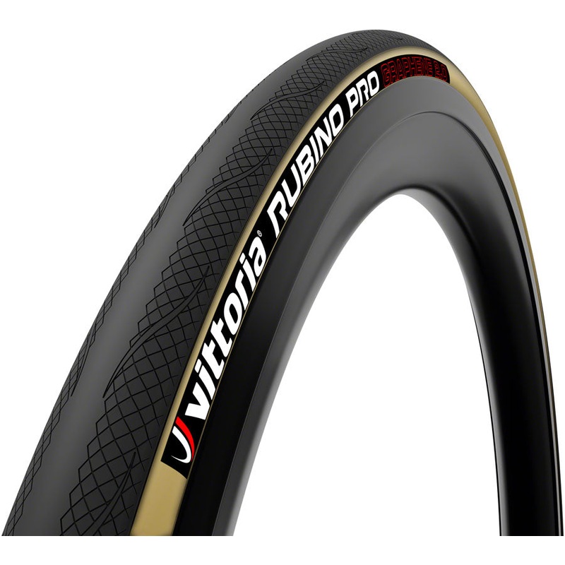 Vittoria Rubino Pro Tire – 700 x 28, Clincher, Folding, Black/Tan, G2.0