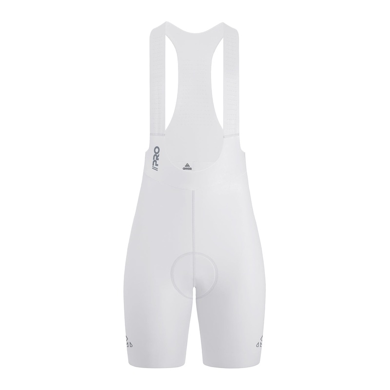 Women’s Seamless White Pro Cycling Bib Shorts XS White
