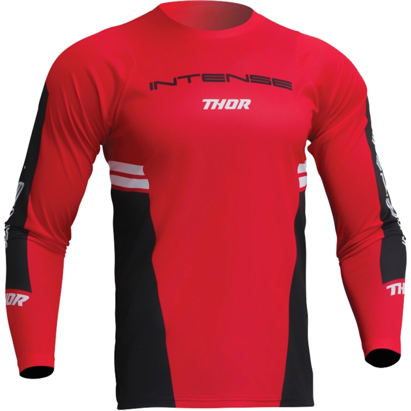 Men’s INTENSE x THOR MTB Red/Black Long Sleeve Slim Fit Jersey – XS & S XS