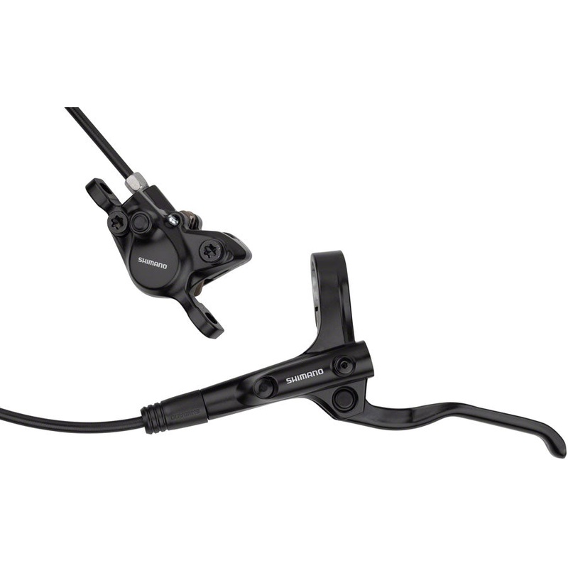 Shimano Alivio BL-MT200/BR-MT200 Disc Brake and Lever – Front, Hydraulic, Post Mount, Resin Pads, Black