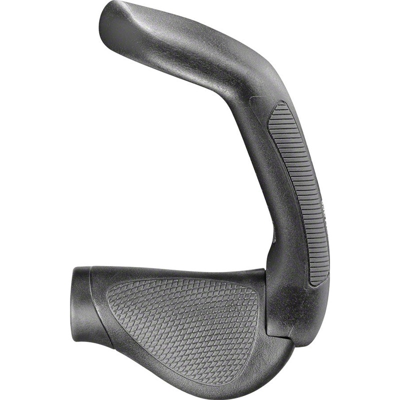 Ergon GP5 Grips – Black/Gray, Lock-On, Rohloff/Nexus