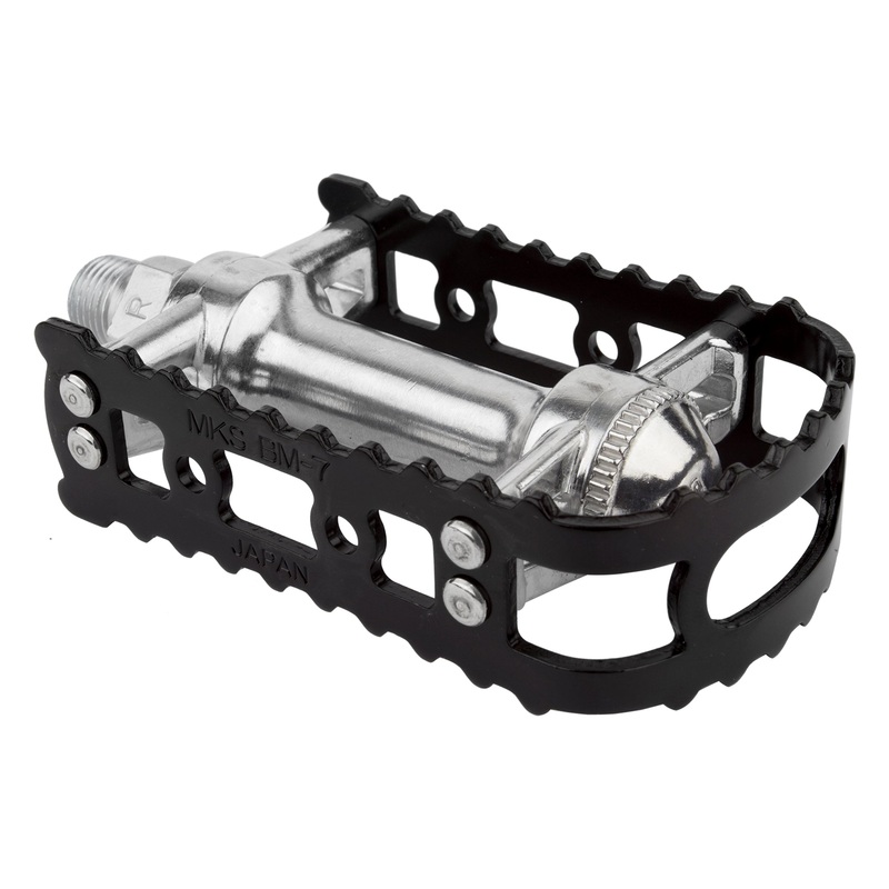 MKS BM-7 BMX Cage Pedals – 1/2″ – Black Anodized