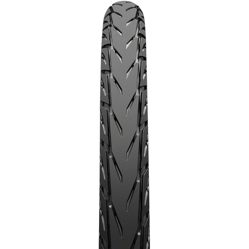 Continental Contact Plus City Tire – 26 x 1.75, Clincher, Wire, Black/Reflex, SafetyPlus Breaker, E50