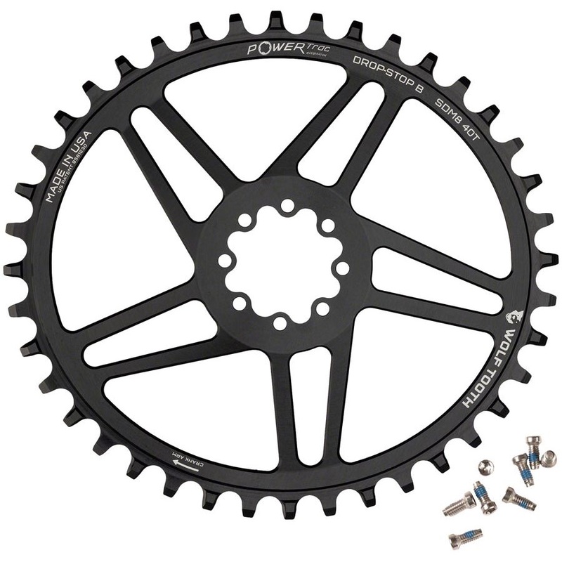 SRAM Elliptical 8-Bolt Direct Mount Chainrings Elliptical Direct Mount Chainring – 32t, SRAM Direct Mount, Drop-Stop B, For SRAM 8-Bolt Cranksets, 0mm Offset, Black