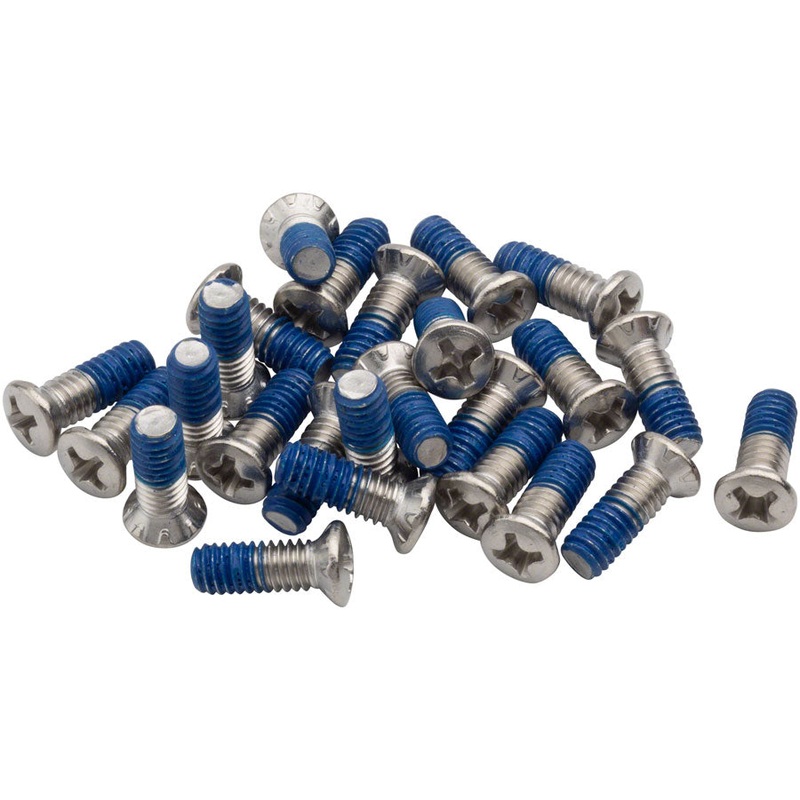 BikeFit Cleat Screws, 25-Pack, 11mm, Wahoo Speedplay Compatible, Phillips Recessed M4 X 0.7